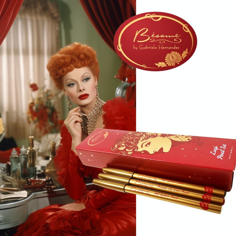 NEW Besame Cosmetics Lucy's Pencil Set ~ I Love Lucy